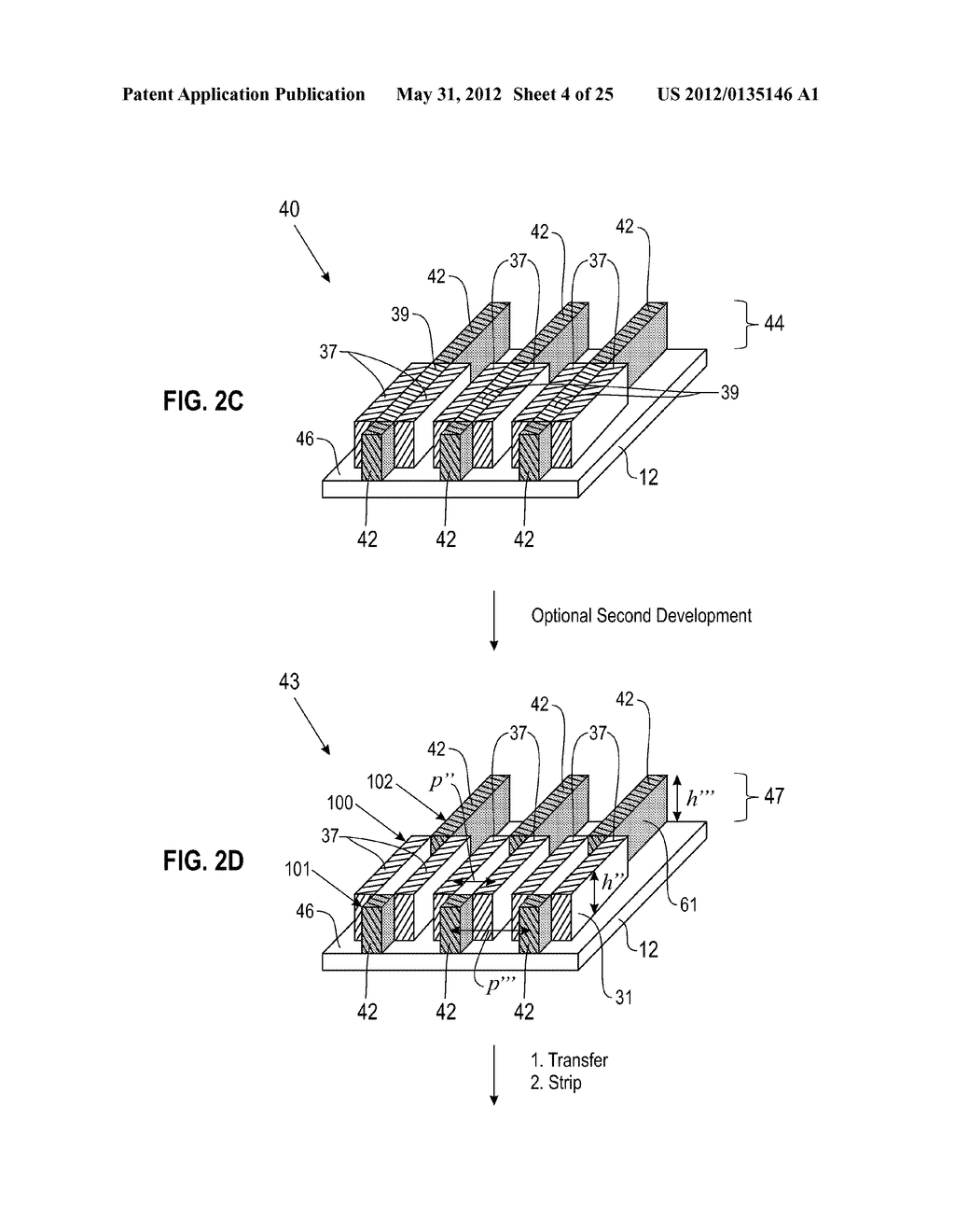 METHODS OF FORMING TOPOGRAPHICAL FEATURES USING SEGREGATING POLYMER     MIXTURES - diagram, schematic, and image 05