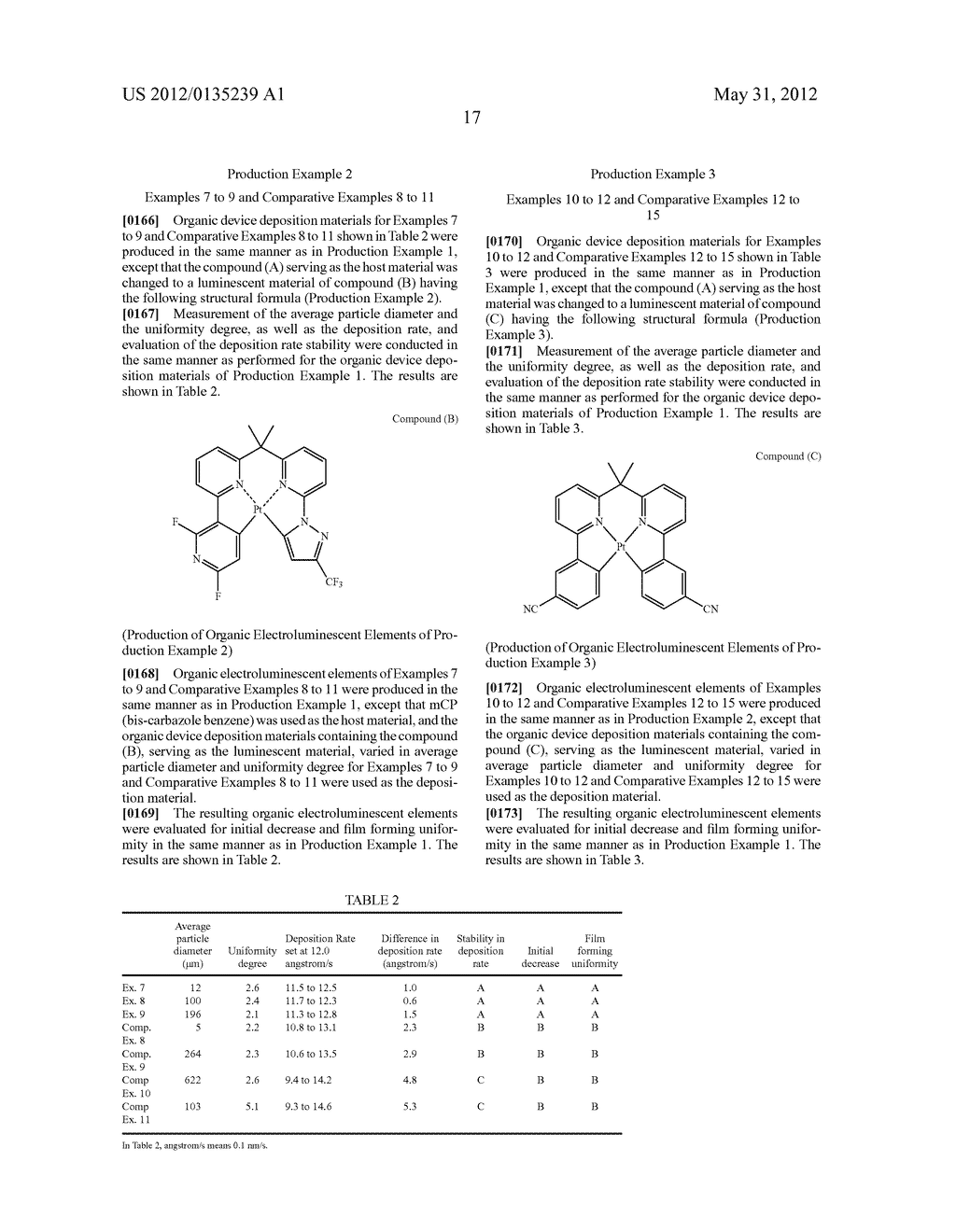 DEPOSITION MATERIAL FOR ORGANIC DEVICE, AND METHOD FOR PRODUCING ORGANIC     DEVICE - diagram, schematic, and image 20