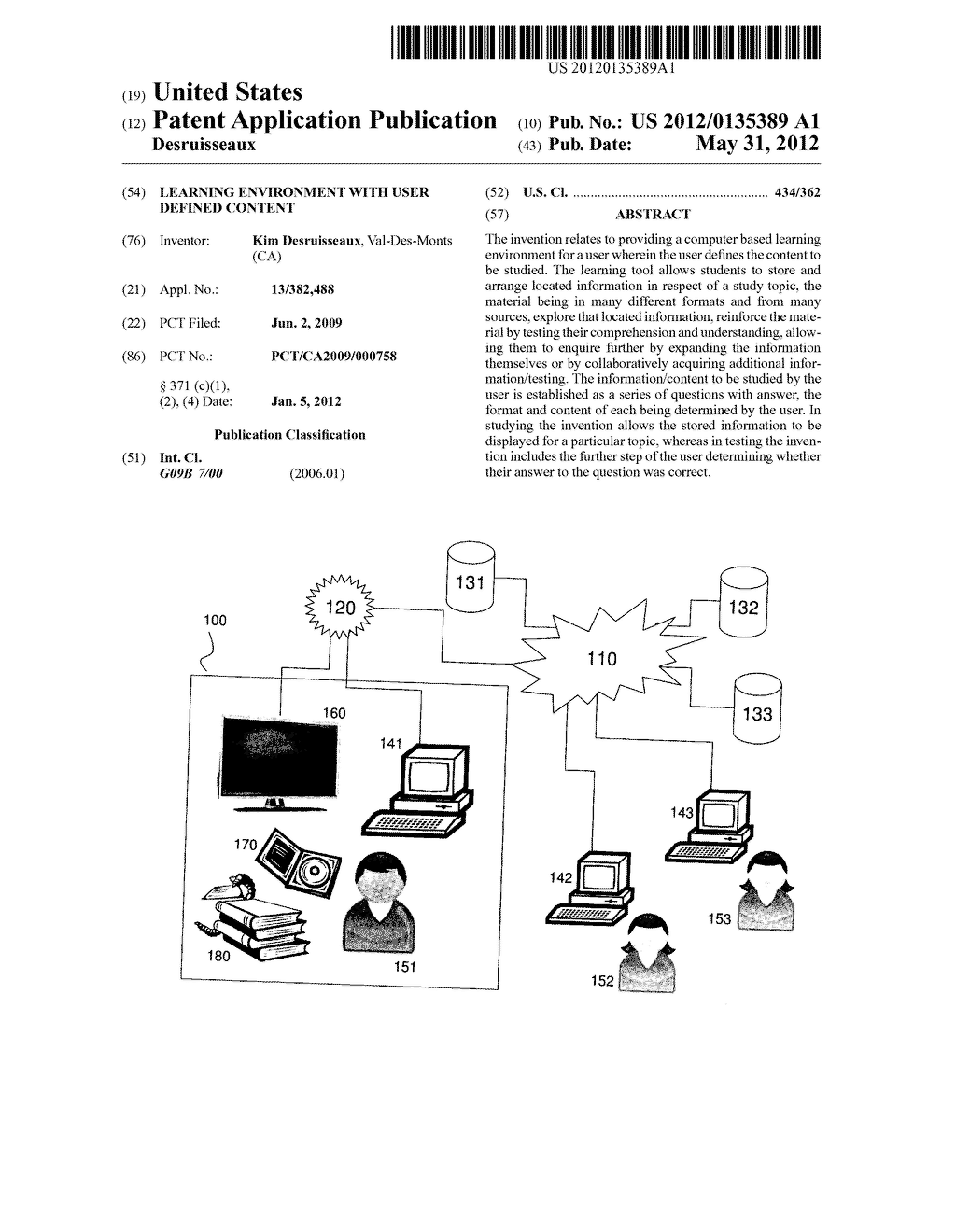 LEARNING ENVIRONMENT WITH USER DEFINED CONTENT - diagram, schematic, and image 01