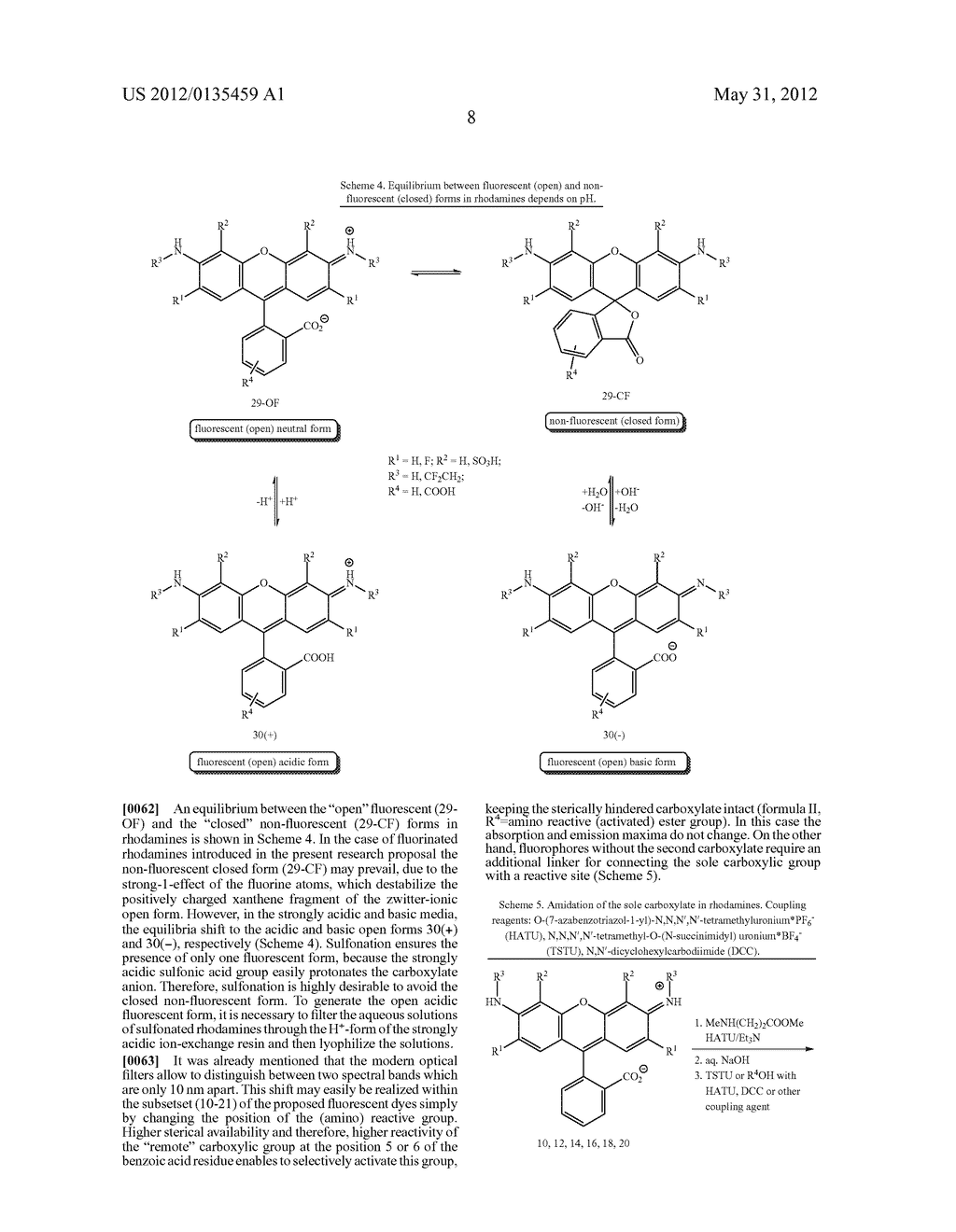 NOVEL FLUORINATED RHODAMINES AS PHOTOSTABLE FLUORESCENT DYES FOR LABELLING     AND IMAGING TECHNIQUES - diagram, schematic, and image 16