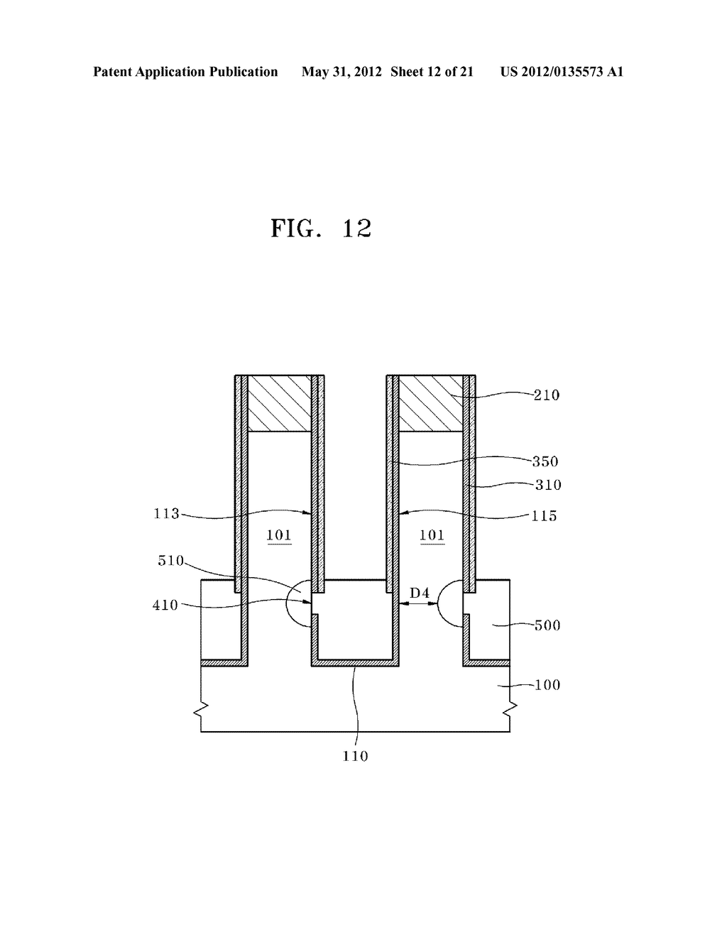 METHOD FOR MANUFACTURING VERTICAL TRANSISTOR HAVING ONE SIDE CONTACT - diagram, schematic, and image 13