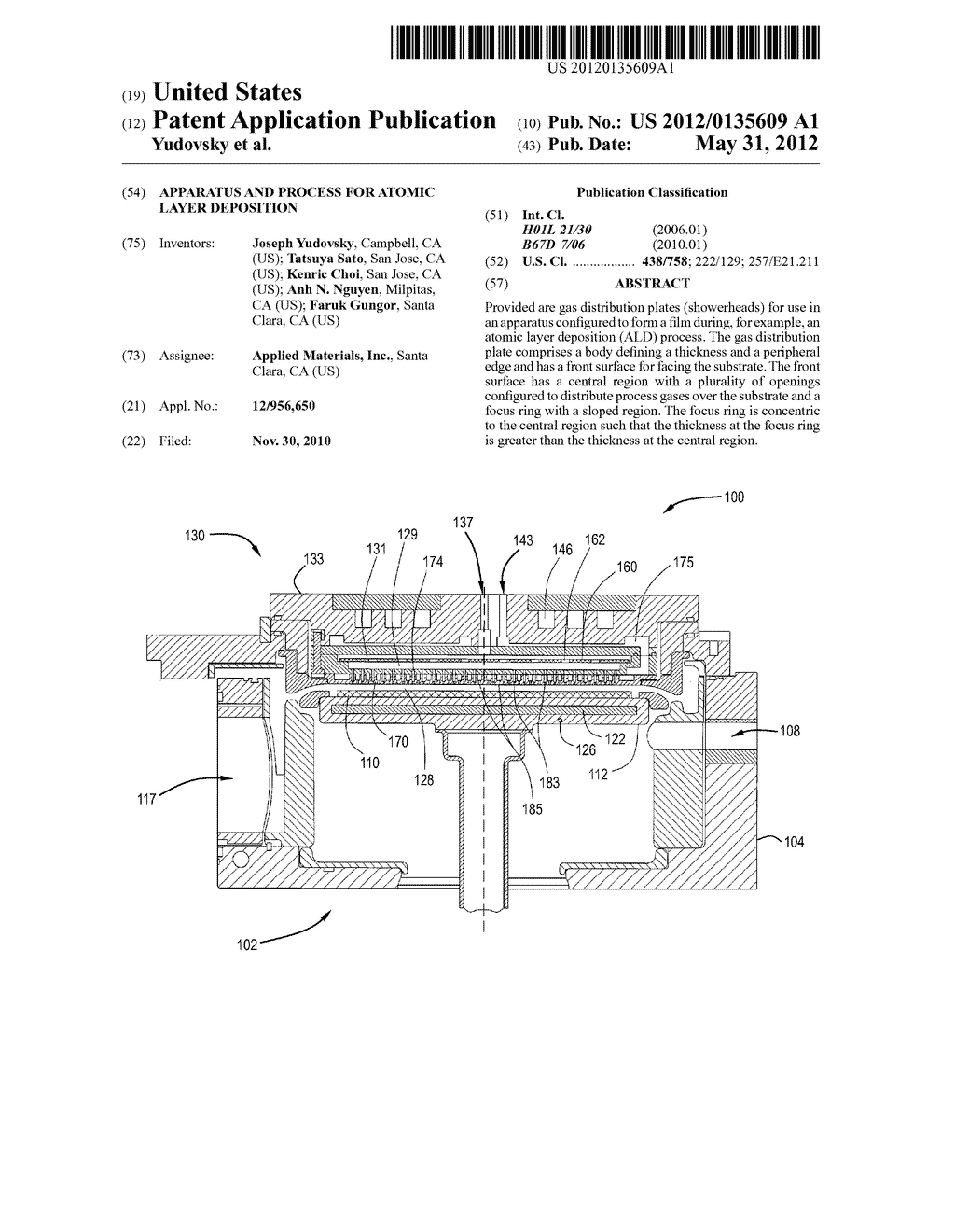 Apparatus and Process for Atomic Layer Deposition - diagram, schematic, and image 01