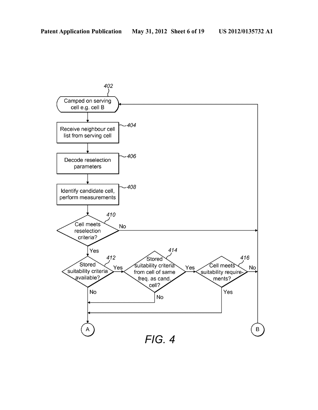 CELL RE-SELECTION IN A CELLULAR TELECOMMUNICATIONS NETWORK - diagram, schematic, and image 07