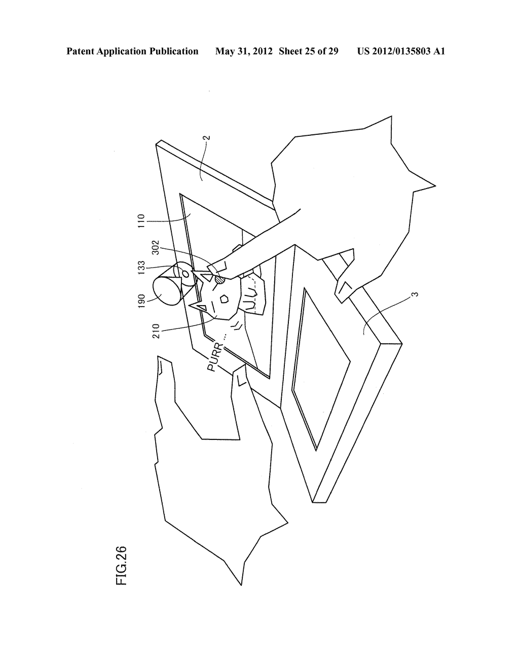 GAME DEVICE UTILIZING STEREOSCOPIC DISPLAY, METHOD OF PROVIDING GAME,     RECORDING MEDIUM STORING GAME PROGRAM, AND GAME SYSTEM - diagram, schematic, and image 26