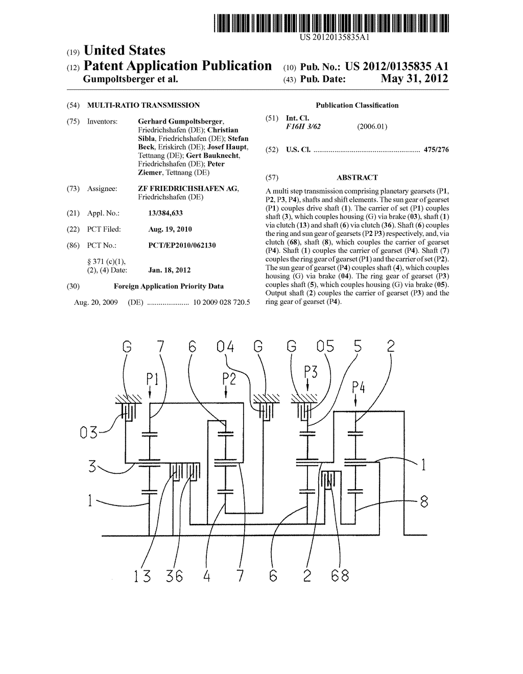 MULTI-RATIO TRANSMISSION - diagram, schematic, and image 01