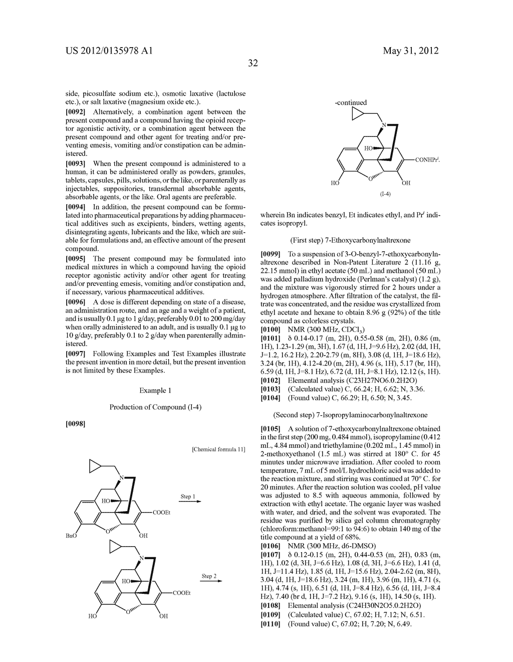 6,7-UNSATURATED-7-CARBAMOYL SUBSTITUTED MORPHINAN DERIVATIVE - diagram, schematic, and image 33