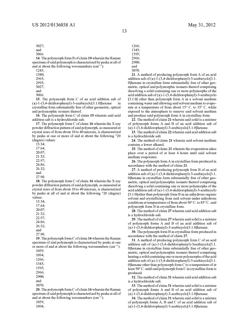 Novel Polymorphs Of Azabicyclohexane - diagram, schematic, and image 14