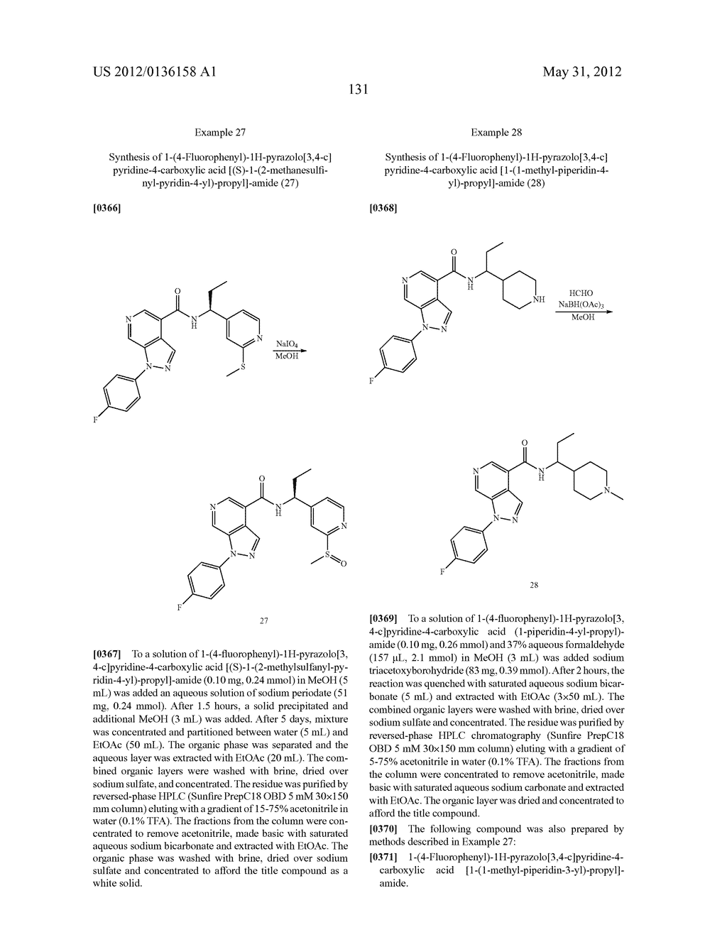 Pyridinyl Compounds Useful As Intermediates - diagram, schematic, and image 132