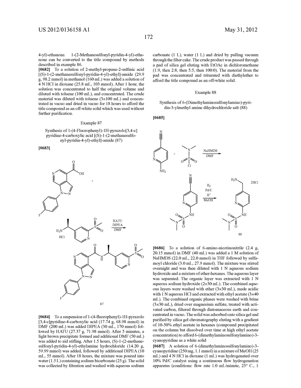 Pyridinyl Compounds Useful As Intermediates - diagram, schematic, and image 173