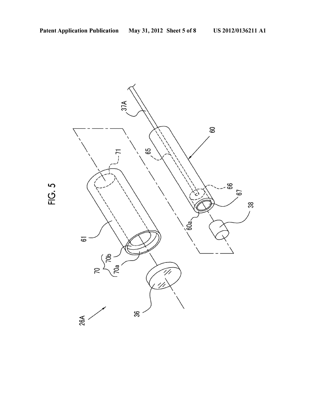 ILLUMINATION OPTICAL UNIT FOR ENDOSCOPE, METHOD OF MANUFACTURING THE SAME,     AND ADHESIVE FOR ENDOSCOPE OPTICAL MEMBER - diagram, schematic, and image 06