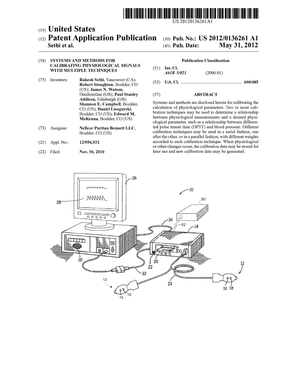 Systems and methods for calibrating physiological signals with multiple     techniques - diagram, schematic, and image 01