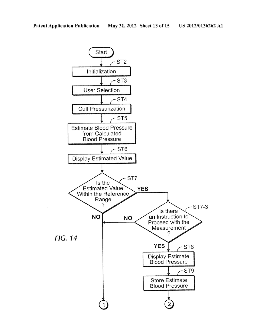 ELECTRONIC SPHYGMOMANOMETER AND A METHOD FOR BLOOD PRESSURE MEASUREMENT BY     USING AN ELECTRONIC SPHYGMOMANOMETER - diagram, schematic, and image 14