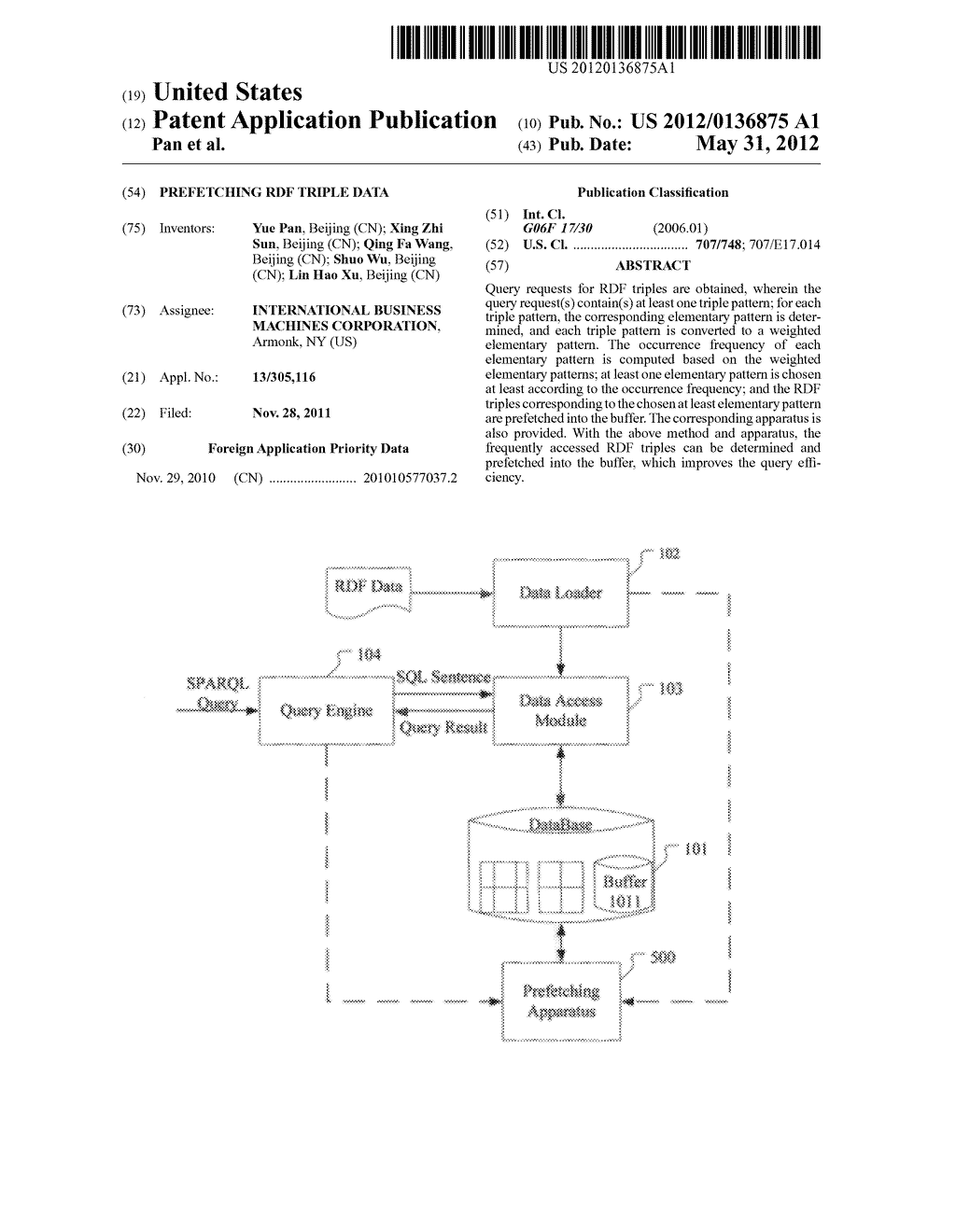 PREFETCHING RDF TRIPLE DATA - diagram, schematic, and image 01