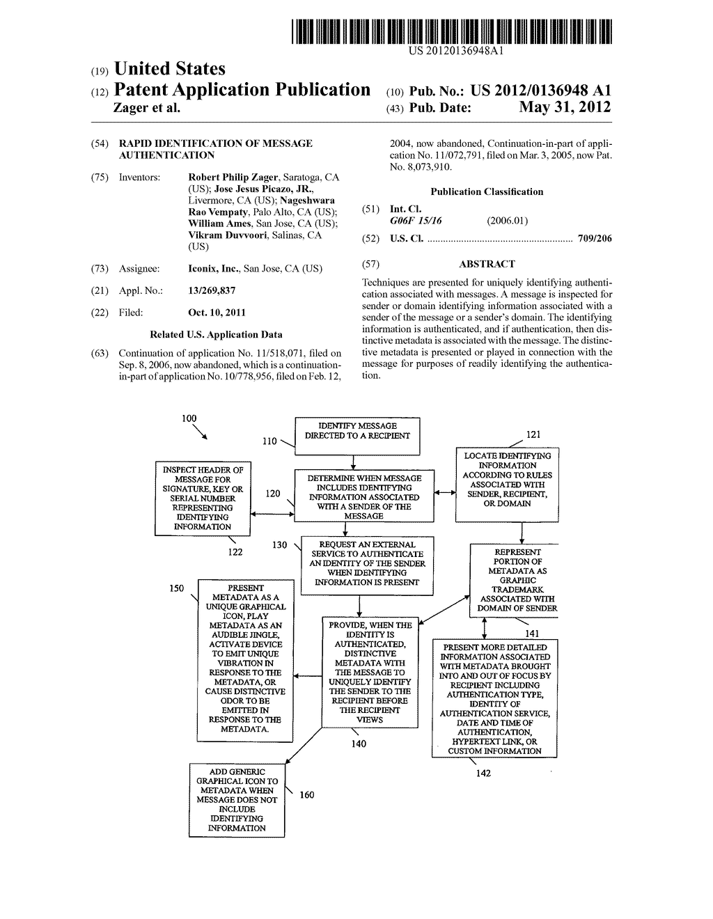 RAPID IDENTIFICATION OF MESSAGE AUTHENTICATION - diagram, schematic, and image 01