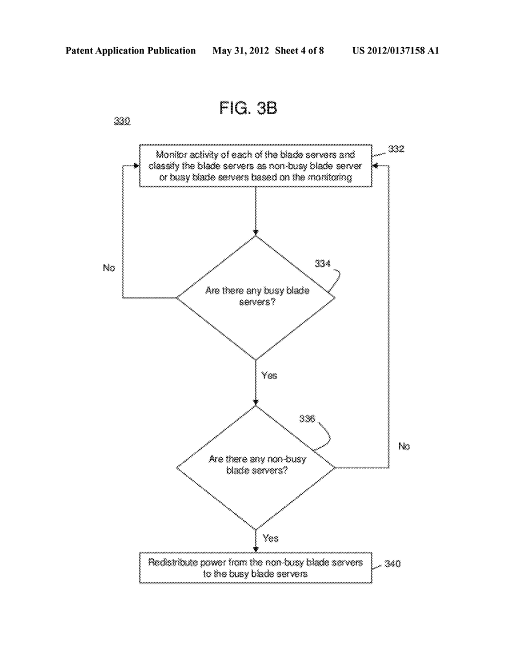 Dynamic Power Balancing Among Blade Servers in a Chassis - diagram, schematic, and image 05