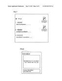 DOCUMENT VIEWING DEVICE FOR DISPLAYING DOCUMENT DATA diagram and image