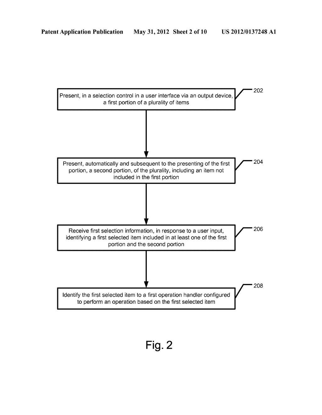 METHODS, SYSTEMS, AND COMPUTER PROGRAM PRODUCTS FOR AUTOMATICALLY     SCROLLING ITEMS IN A SELECTION CONTROL - diagram, schematic, and image 03