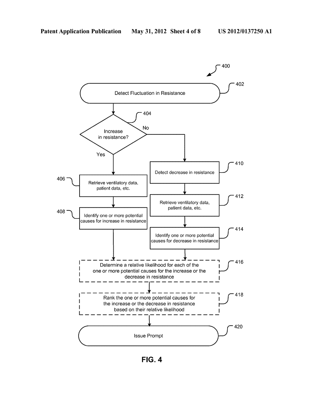 Ventilator-Initiated Prompt Regarding Detection Of Fluctuations In     Resistance - diagram, schematic, and image 05