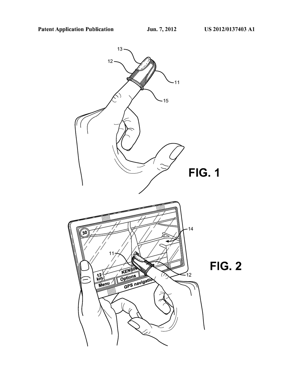 Touch Screen Stay-Clean Finger Mitten - diagram, schematic, and image 02