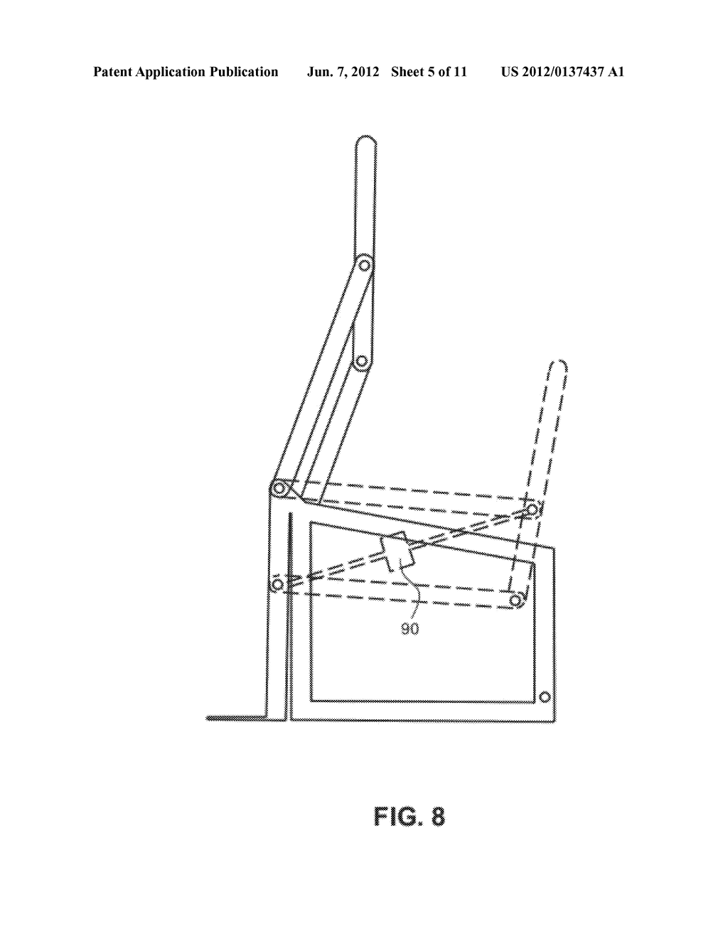 MULTI-POSITION SUPPORT APPARATUS WITH A MOVABLE FRAME - diagram, schematic, and image 06