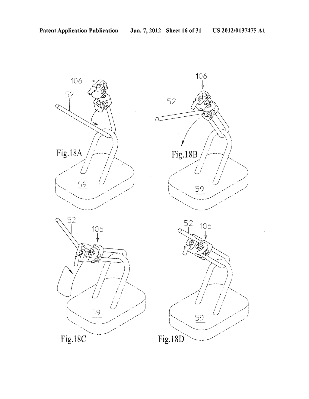 DEVICE FOR SECURING ROPE IN MULTIPLE CONFIGURATIONS AND PROCESS OF USING     THE SAME - diagram, schematic, and image 17