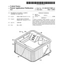 METHOD OF ATTACHING A CABINET ASSEMBLY TO A HOT TUB diagram and image