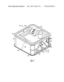 METHOD OF ATTACHING A CABINET ASSEMBLY TO A HOT TUB diagram and image