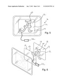 Lighted static cling diagram and image