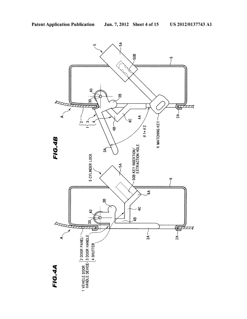 VEHICLE DOOR HANDLE DEVICE - diagram, schematic, and image 05