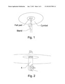 DEVICE FOR DAMPING VIBRATIONS IN PERCUSSION SETS diagram and image