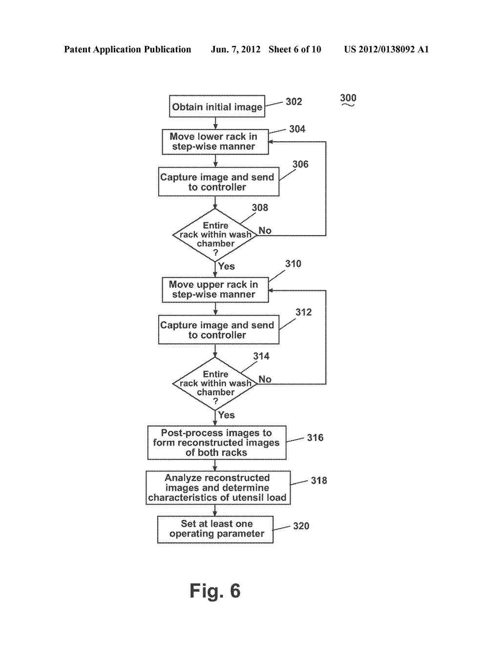 DISHWASHER WITH IMAGING DEVICE FOR MEASURING LOAD CHARACTERISTICS AND A     METHOD FOR CONTROLLING SAME - diagram, schematic, and image 07