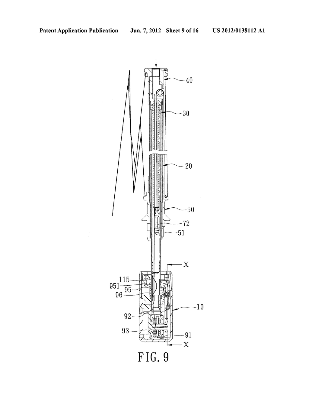 SAFELY OPERABLE HANDLE DEVICE FOR AN AUTOMATIC FOLDABLE UMBRELLA - diagram, schematic, and image 10