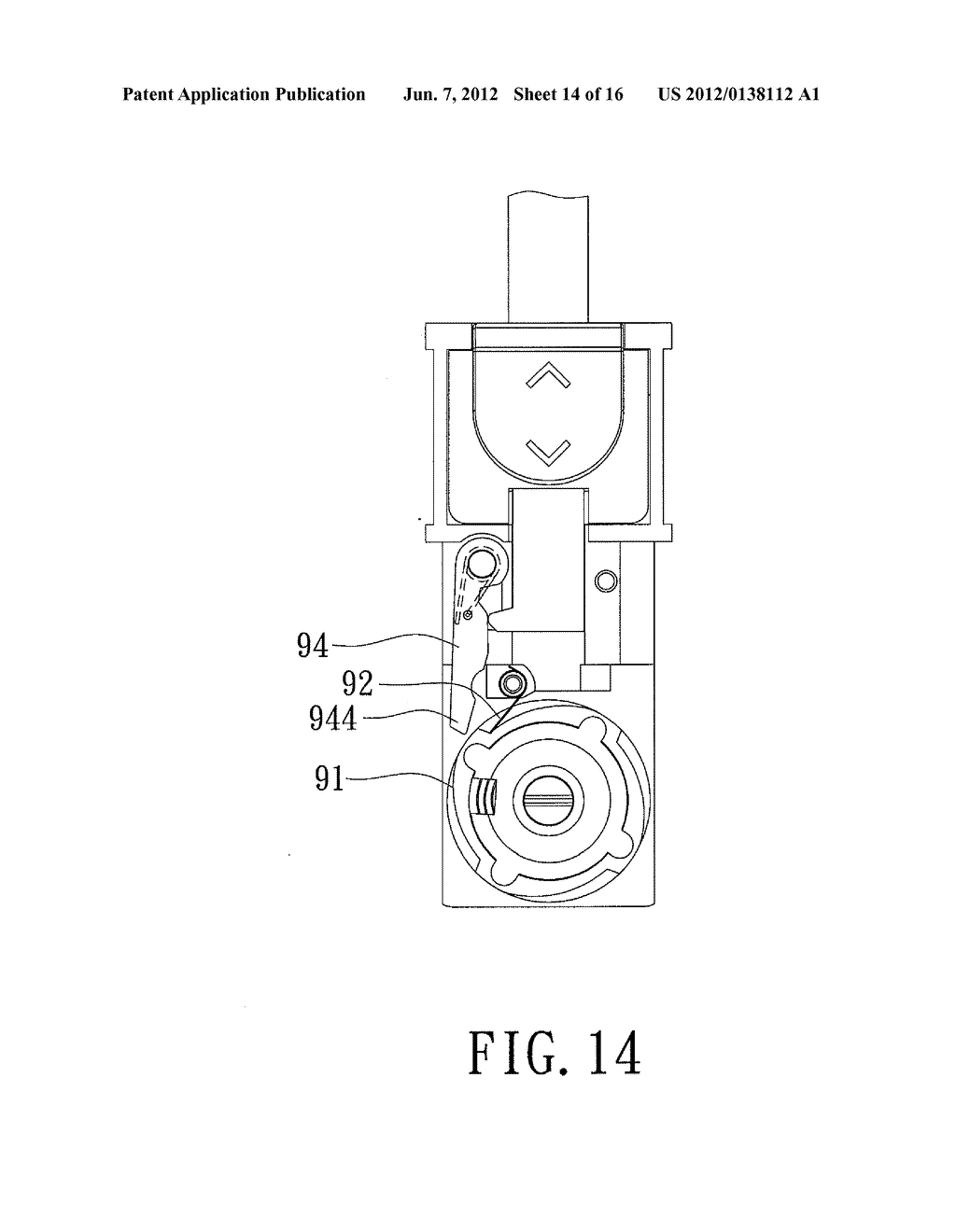 SAFELY OPERABLE HANDLE DEVICE FOR AN AUTOMATIC FOLDABLE UMBRELLA - diagram, schematic, and image 15