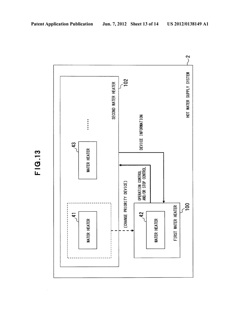 HOT WATER SUPPLY SYSTEM, WATER HEATER AND HOT WATER SUPPLY CONTROL METHOD - diagram, schematic, and image 14