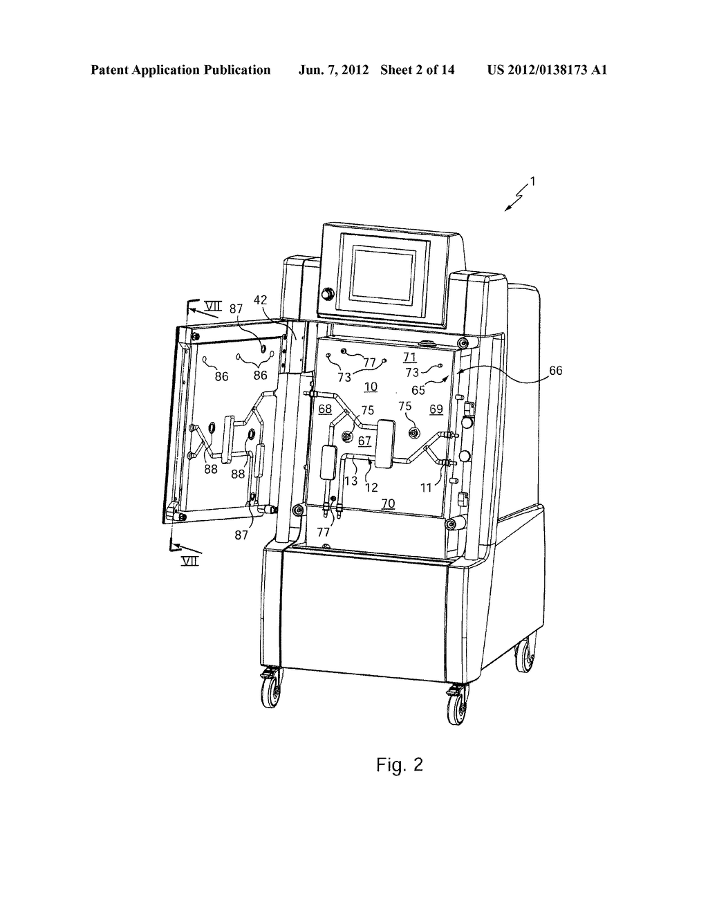 Device For A Biological Liquid Treatment Installation - diagram, schematic, and image 03