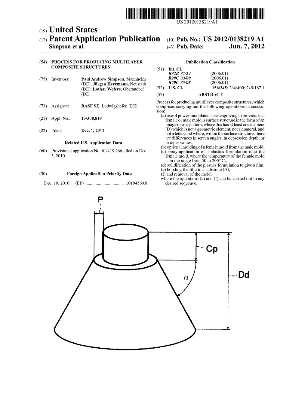 PROCESS FOR PRODUCING MULTILAYER COMPOSITE STRUCTURES - diagram, schematic, and image 01