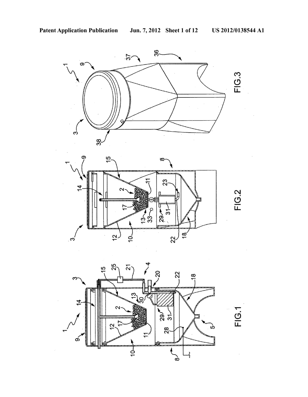 METHOD AND DEVICE FOR DISSOLVING SOLID SUBSTANCES IN WATER - diagram, schematic, and image 02