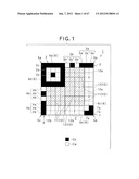 TWO-DIMENSIONAL CODE HAVING RECTANGULAR REGION PROVIDED WITH SPECIFIC     PATTERNS FOR SPECIFY CELL POSITIONS AND DISTINCTION FROM BACKGROUND diagram and image