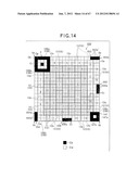 TWO-DIMENSIONAL CODE HAVING RECTANGULAR REGION PROVIDED WITH SPECIFIC     PATTERNS FOR SPECIFY CELL POSITIONS AND DISTINCTION FROM BACKGROUND diagram and image