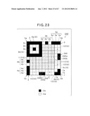 TWO-DIMENSIONAL CODE HAVING RECTANGULAR REGION PROVIDED WITH SPECIFIC     PATTERNS FOR SPECIFY CELL POSITIONS AND DISTINCTION FROM BACKGROUND diagram and image