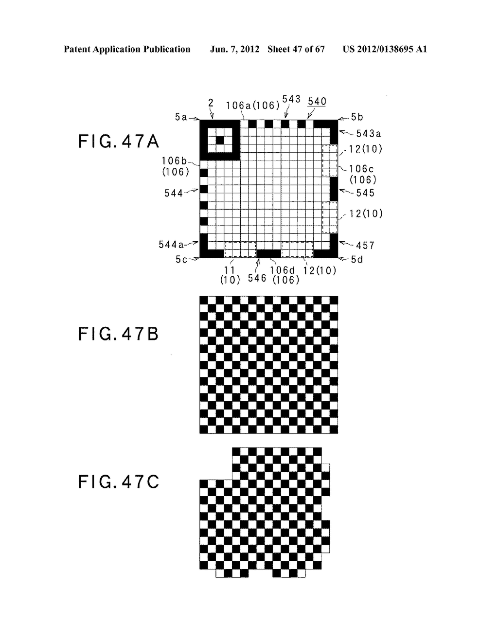 TWO-DIMENSIONAL CODE HAVING RECTANGULAR REGION PROVIDED WITH SPECIFIC     PATTERNS FOR SPECIFY CELL POSITIONS AND DISTINCTION FROM BACKGROUND - diagram, schematic, and image 48