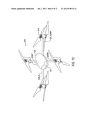 Helicopter with folding rotor arms diagram and image