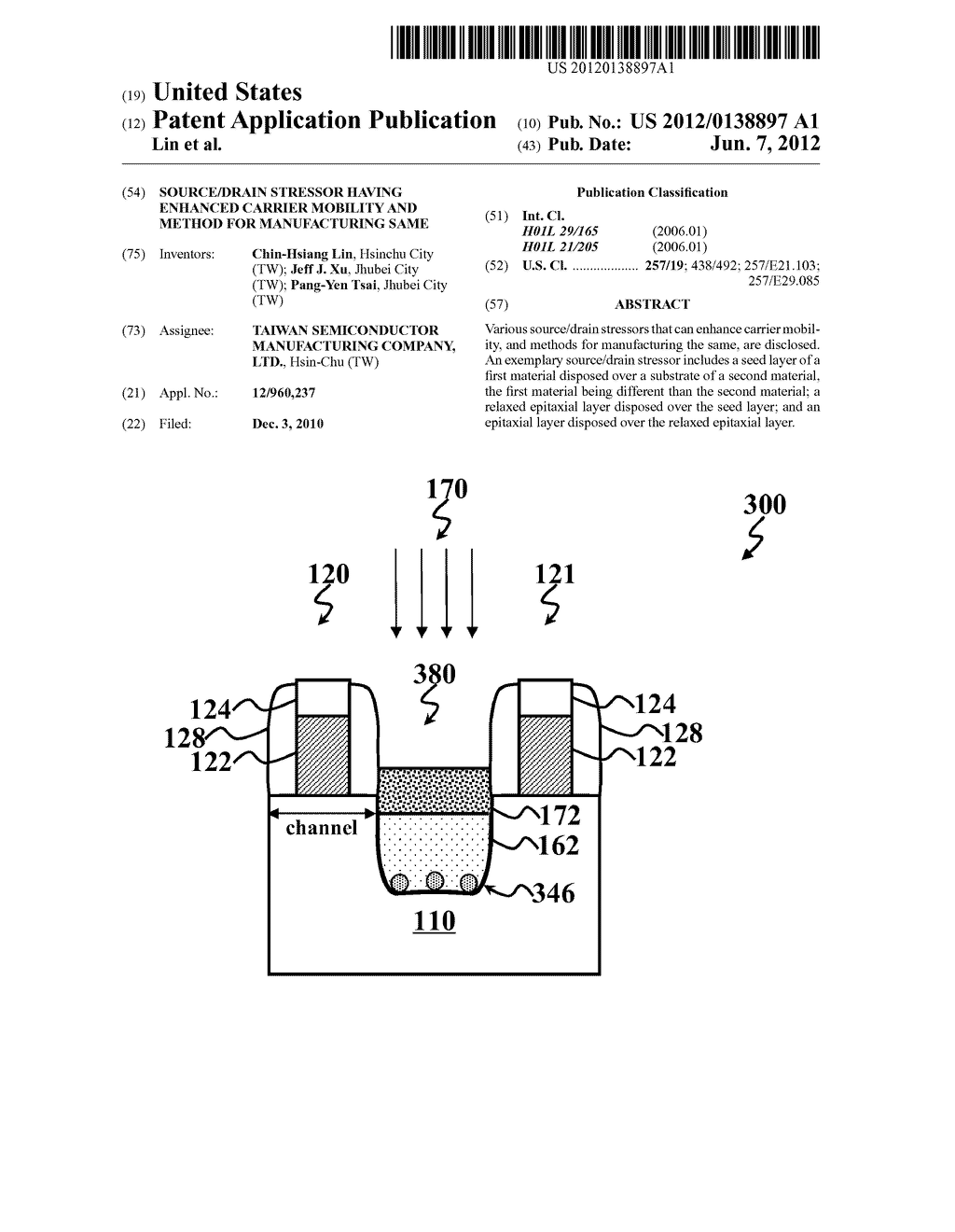 SOURCE/DRAIN STRESSOR HAVING ENHANCED CARRIER MOBILITY AND METHOD FOR     MANUFACTURING SAME - diagram, schematic, and image 01