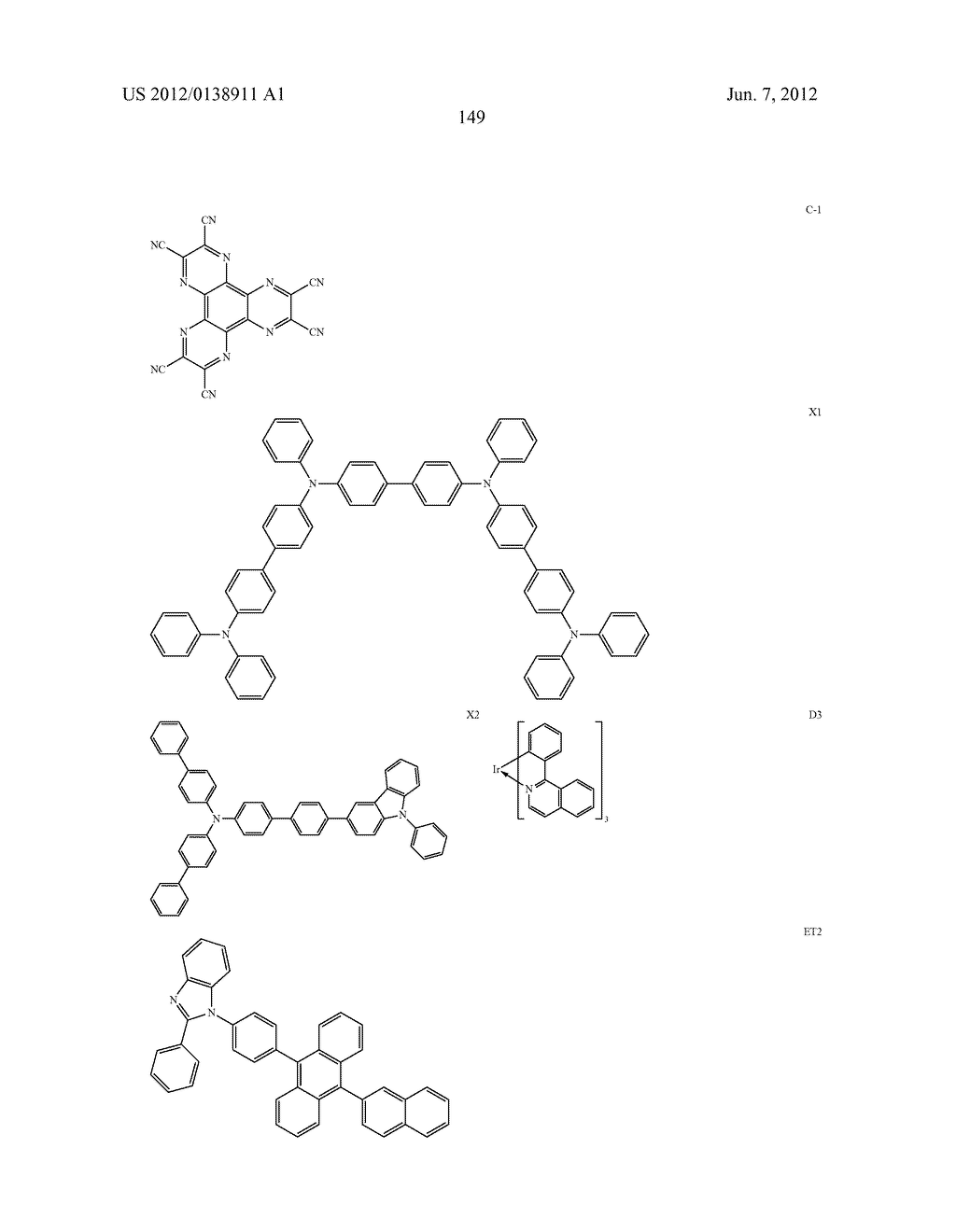 BISCARBAZOLE DERIVATIVE, MATERIAL FOR ORGANIC ELECTROLUMINESCENCE DEVICE     AND ORGANIC ELECTROLUMINESCENCE DEVICE USING THE SAME - diagram, schematic, and image 151