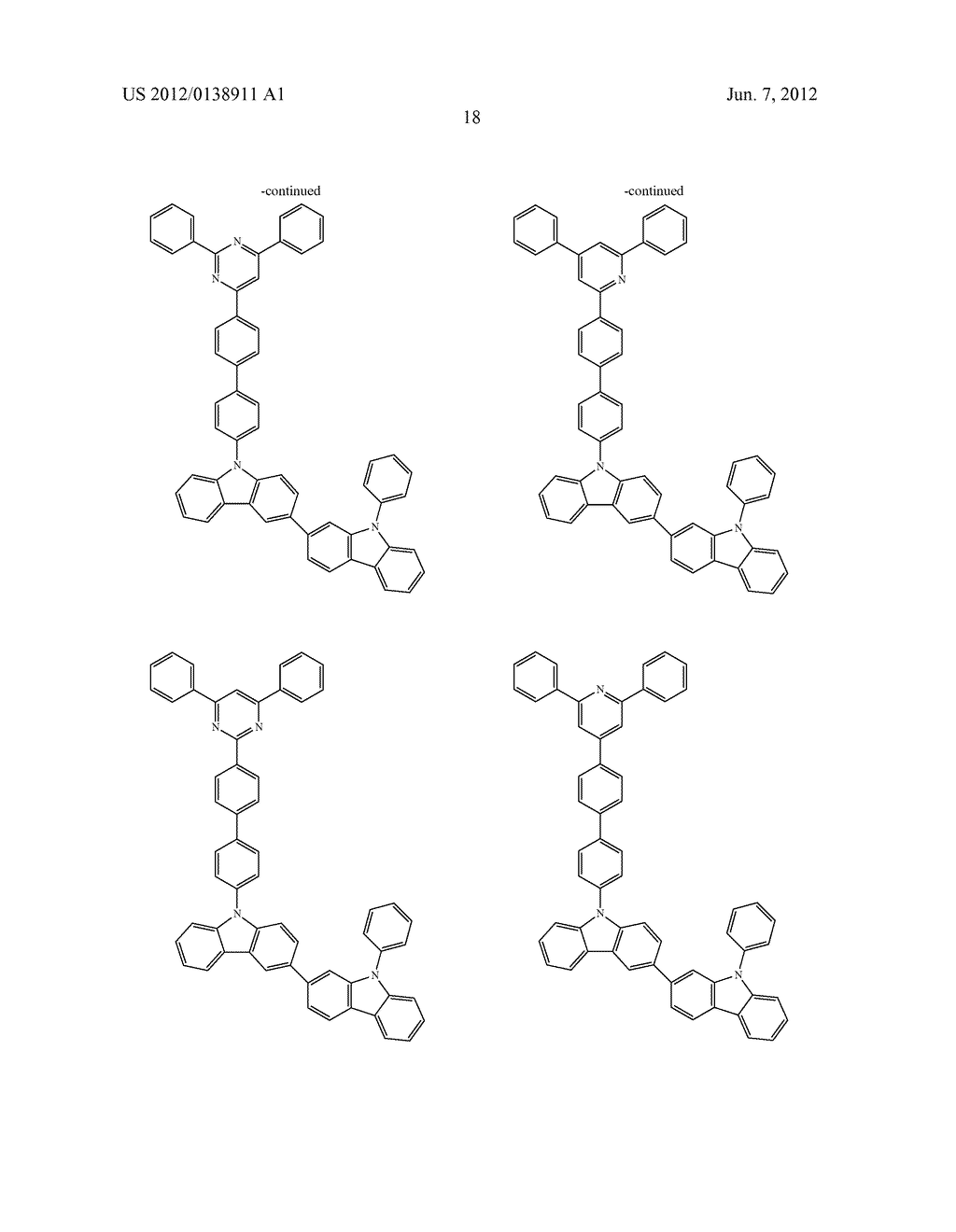 BISCARBAZOLE DERIVATIVE, MATERIAL FOR ORGANIC ELECTROLUMINESCENCE DEVICE     AND ORGANIC ELECTROLUMINESCENCE DEVICE USING THE SAME - diagram, schematic, and image 20
