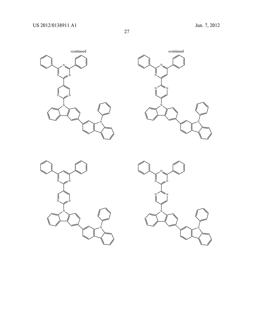 BISCARBAZOLE DERIVATIVE, MATERIAL FOR ORGANIC ELECTROLUMINESCENCE DEVICE     AND ORGANIC ELECTROLUMINESCENCE DEVICE USING THE SAME - diagram, schematic, and image 29