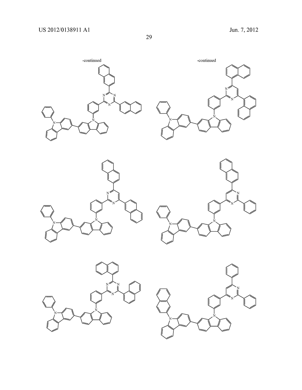 BISCARBAZOLE DERIVATIVE, MATERIAL FOR ORGANIC ELECTROLUMINESCENCE DEVICE     AND ORGANIC ELECTROLUMINESCENCE DEVICE USING THE SAME - diagram, schematic, and image 31