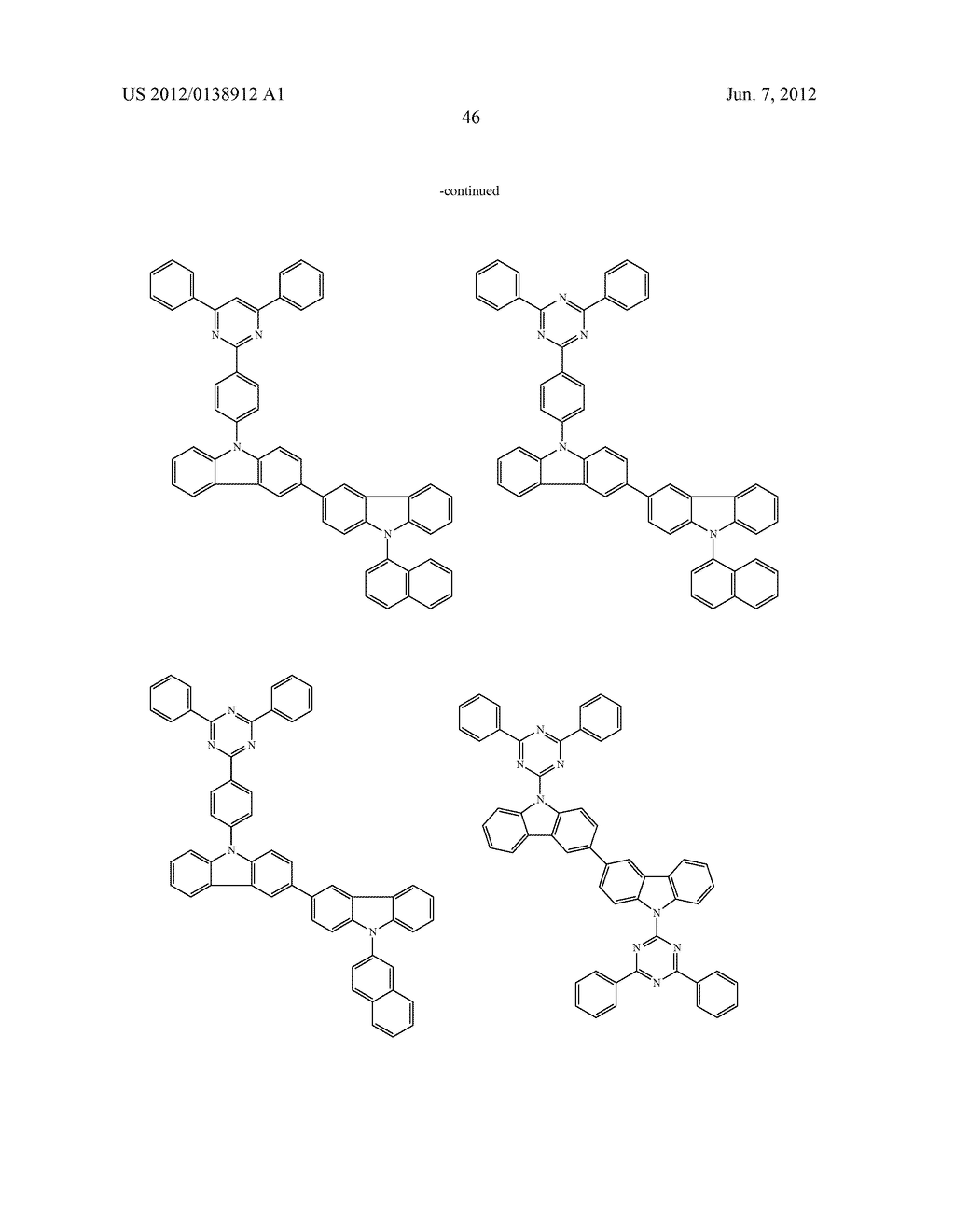 BISCARBAZOLE DERIVATIVE, MATERIAL FOR ORGANIC ELECTROLUMINESCENCE DEVICE     AND ORGANIC ELECTROLUMINESCENCE DEVICE USING THE SAME - diagram, schematic, and image 49
