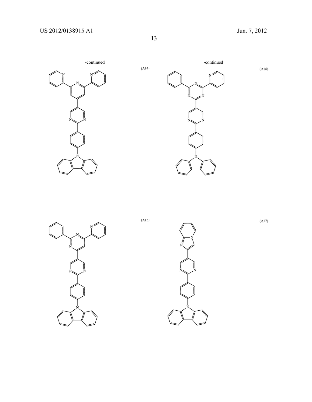 ORGANIC ELECTROLUMINESCENCE DEVICE - diagram, schematic, and image 15