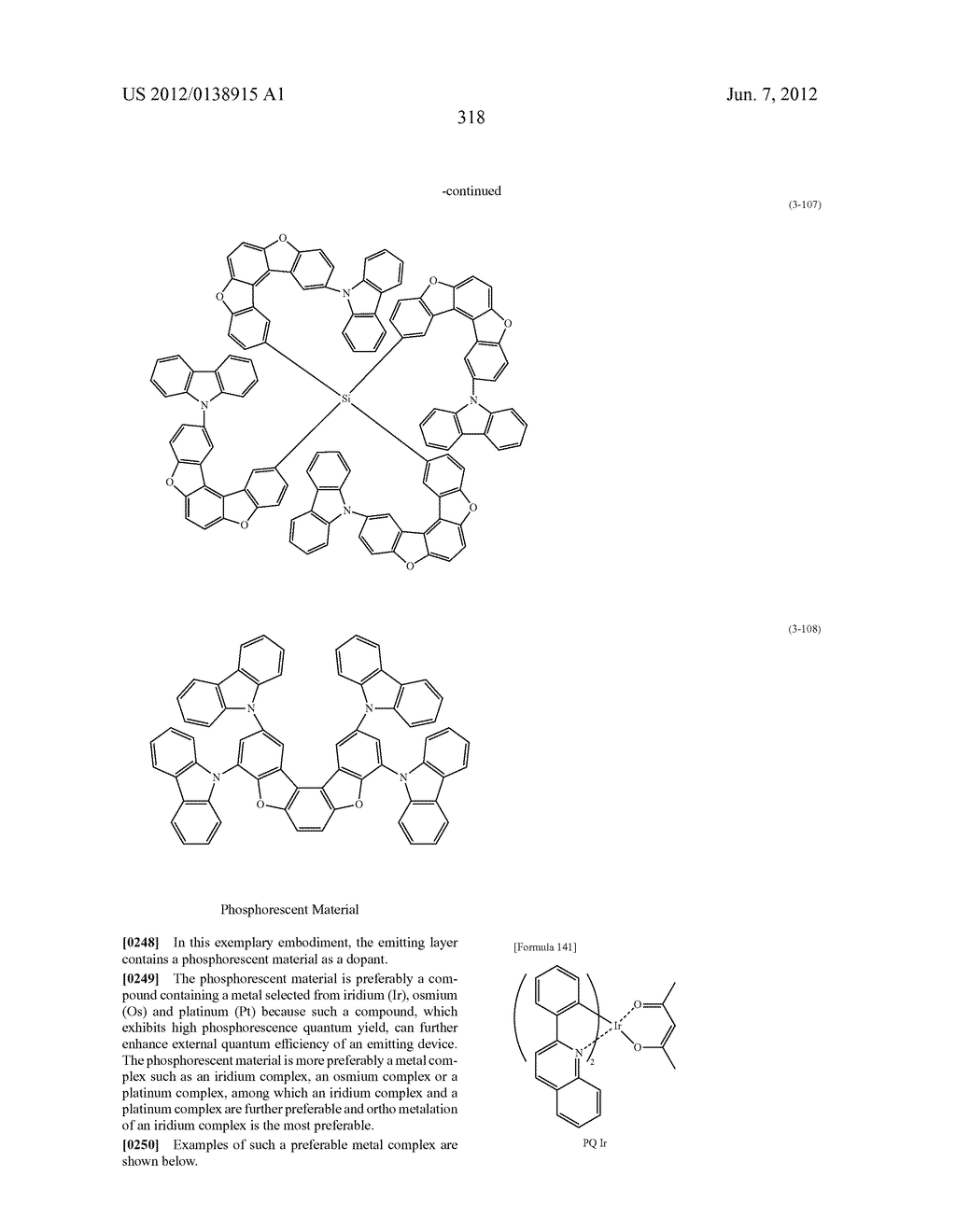 ORGANIC ELECTROLUMINESCENCE DEVICE - diagram, schematic, and image 320